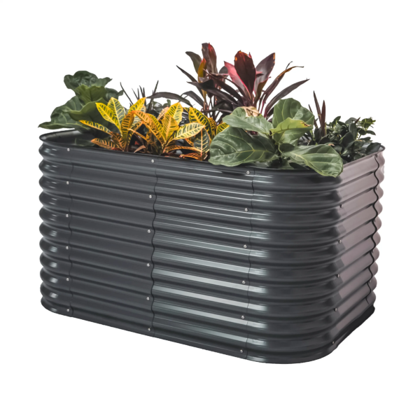 Raised Gardening Bed Kits 32" Extra Tall 6 in 1 3.5Ftx5Ft Modular Metal Planter Olive Green - Image 26