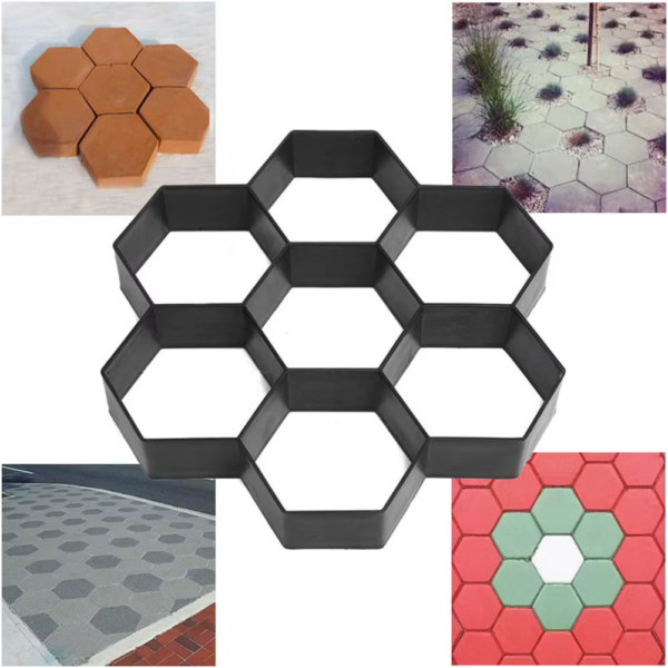 Pave Garden Reusable DIY Stone Road Concrete Cement Brick Paving Pavement Mold Practical Garden Buildings - Image 3