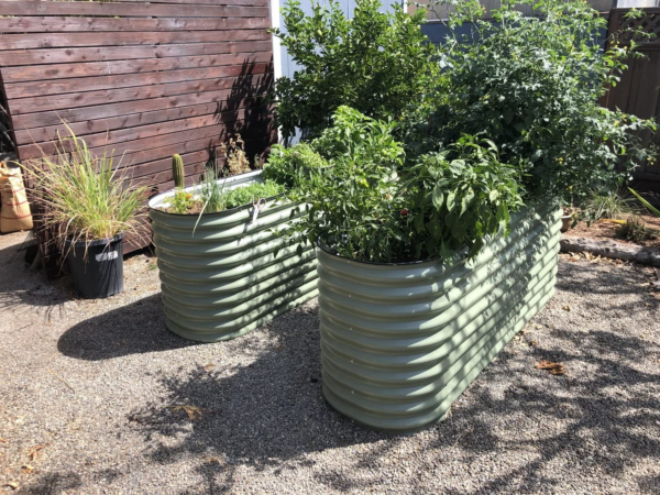 Raised Gardening Bed Kits 32" Extra Tall 6 in 1 3.5Ftx5Ft Modular Metal Planter Olive Green - Image 7