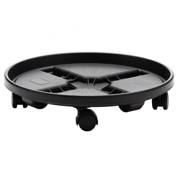 16-In round Planter Caddy with Wheels - Terra Cotta Color - 125 Lb Capacity - Image 8