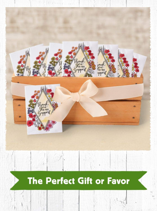 Wildflower Seed Packets Thank You for Your Support Party Favors (Pack of 20) - Express Gratitude with a Wildflower Seed Mix, Great Addition or Alternative to Thank You Cards - Image 3