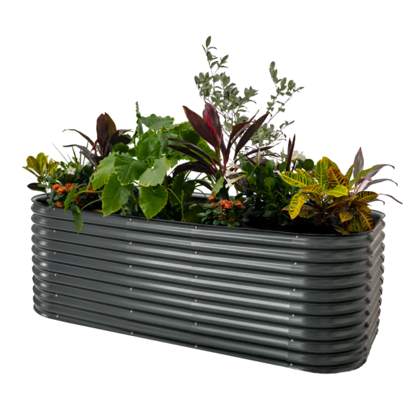 Raised Gardening Bed Kits 32" Extra Tall 6 in 1 3.5Ftx5Ft Modular Metal Planter Olive Green - Image 33