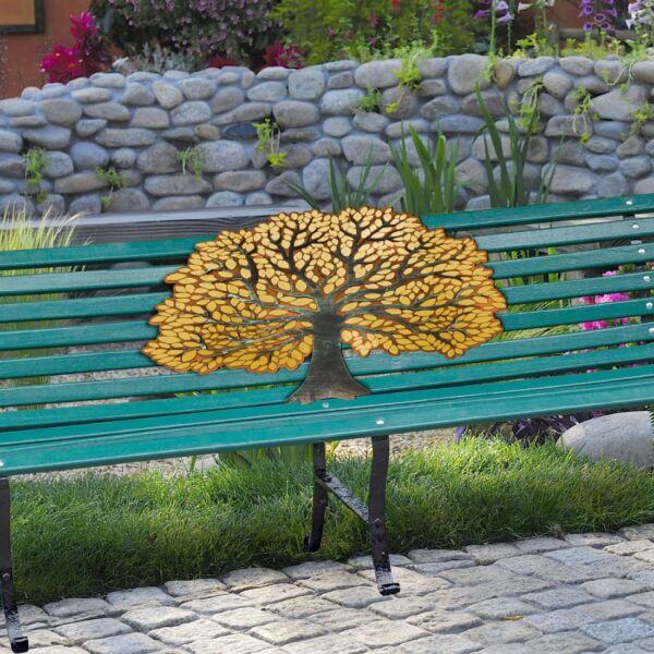 Life Tree Rustic Wooden Decor for the Bench - G. DeBrekht - Celtic Decor - G99461 - Image 2