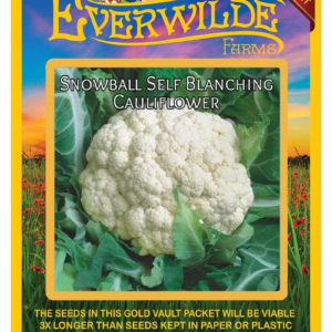 500 Snowball Self Blanching Cauliflower Seeds, Open Pollinated