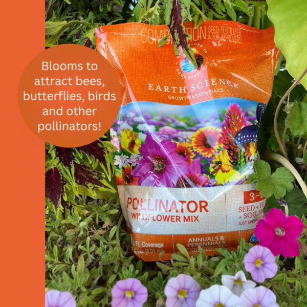 2 Lbs. Pollinator All-In-One Wildflower Mix with Seed, Plant Food and Soil Conditioners - Image 5