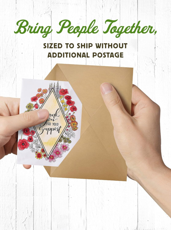 Wildflower Seed Packets Thank You for Your Support Party Favors (Pack of 20) - Express Gratitude with a Wildflower Seed Mix, Great Addition or Alternative to Thank You Cards - Image 4
