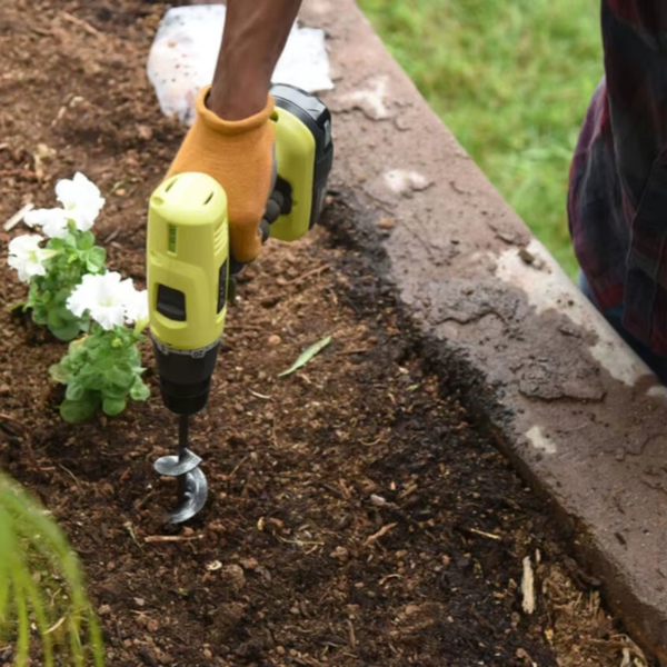 Garden Auger Spiral Drill Bit Gardening Flower Planter Earth Drill Planting Hole Digger Tool Loose Soil Drill Bit Accessories - Image 3