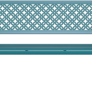 Outdoor Bench, Garden Benches with Anti-Rust Metal Powder Coated Frame, Patio Bench for Front Porch Park outside Furniture Decor, Lake Shore