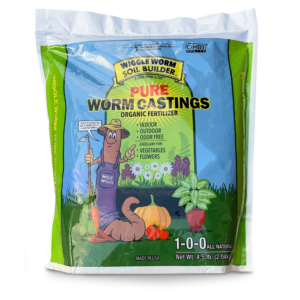 100% Pure Organic Worm Castings - Organic Fertilizer for Houseplants, Vegetables, and More, 4.5-Pounds