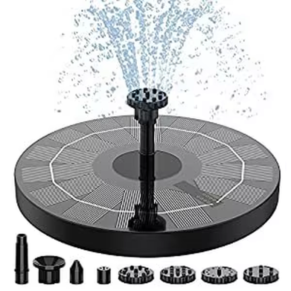 Solar Floating Water Fountain Bird Bath Fountain Pump Pond Decoration Solar Powered Fountain Water Pump for Garden and Patio