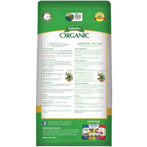 Garden-Tone 8-Lb 3-4-4 Organic Natural Granules All-Purpose Food - Image 9