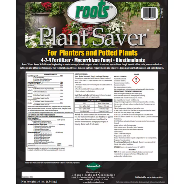 Plant Saver Fertilizer 10-Lb 4-7-4 Natural Granules All-Purpose Food - Image 2