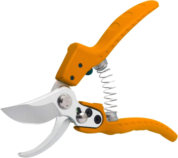 Professional Sharp Pruners, Garden Pruners, Tree Trimmers Secateurs, Bypass Pruning Shears, Secateurs, Hand Pruner, Garden Shears, Gardening Shears Clippers for Plants (Orange Shears) - Image 2