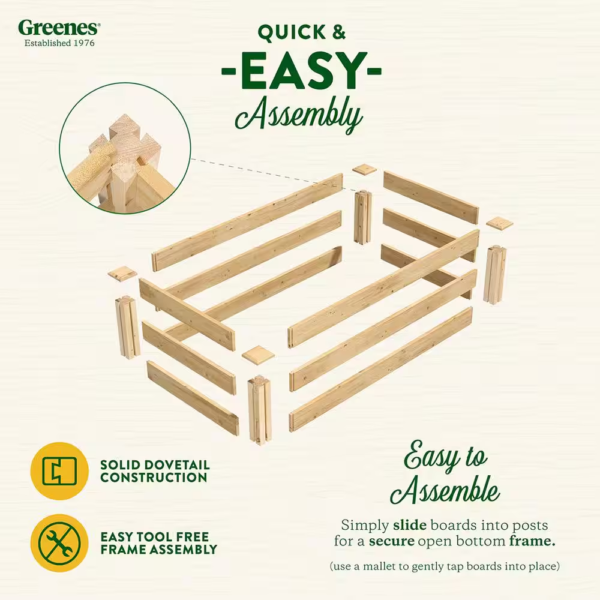 2 Ft. X 4 Ft. X 10.5 In. Original Cedar Raised Garden Bed - Image 5