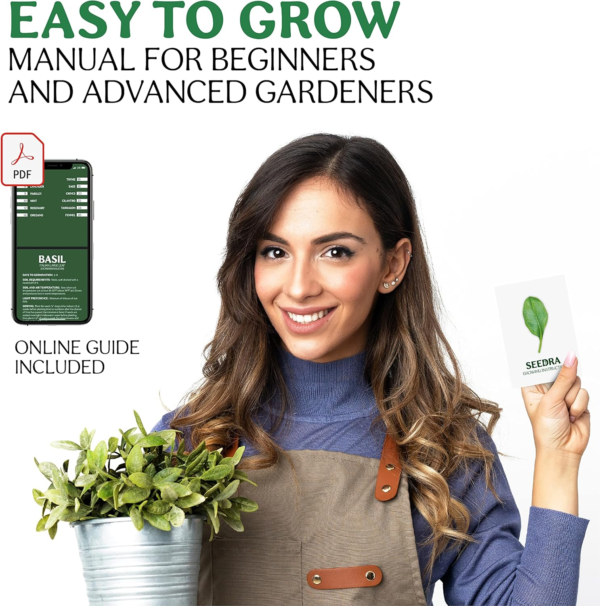 12 Herb Seeds Variety Pack - 3800+ Non-Gmo Heirloom Seeds for Planting Hydroponic Indoor or Outdoor Home Garden - Rosemary, Tarragon, Lavender, Oregano, Basil, Thyme, Parsley, Chives & More - Image 6