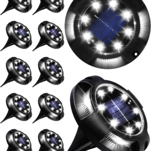 Solar Lights Outdoor Solar Lights for outside 12 Pack Solar Lights Outdoor Waterproof Solar Garden Lights Landscape Lighting for Patio Pathway Lawn Yard Deck Driveway Walkway