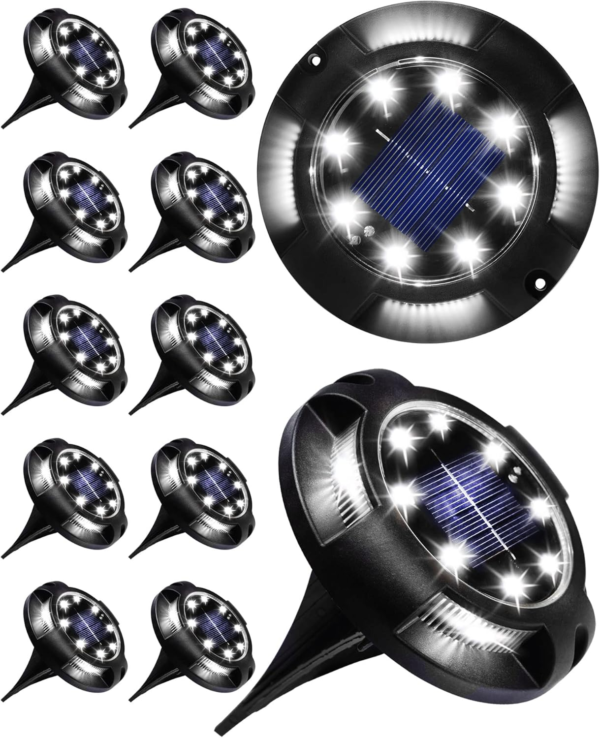 Solar Lights Outdoor Solar Lights for outside 12 Pack Solar Lights Outdoor Waterproof Solar Garden Lights Landscape Lighting for Patio Pathway Lawn Yard Deck Driveway Walkway