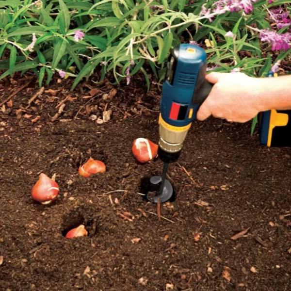 Garden Auger Spiral Drill Bit Gardening Flower Planter Earth Drill Planting Hole Digger Tool Loose Soil Drill Bit Accessories - Image 5