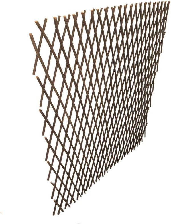 Nature Willow Trellis Expandable Plant Support Plant Climbing Lattices Trellis Willow Expandable Trellis Fence for Climbing Plants Support 36X92 Inch,Double Panel (4, Willow Wicker Fence) - Image 2
