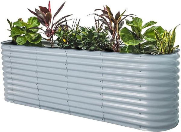 Raised Gardening Bed Kits 32" Extra Tall 6 in 1 3.5Ftx5Ft Modular Metal Planter Olive Green - Image 20