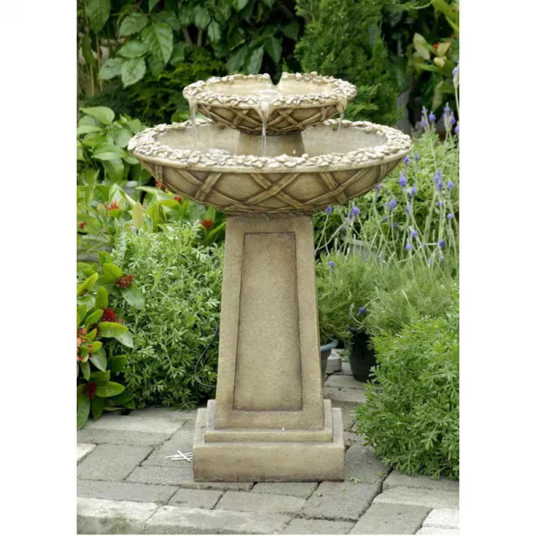 Bird Bath Outdoor Water Fountain - Image 2
