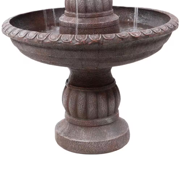 49 In. 4-Tiered Mediterranean Outdoor Water Fountain - Image 6