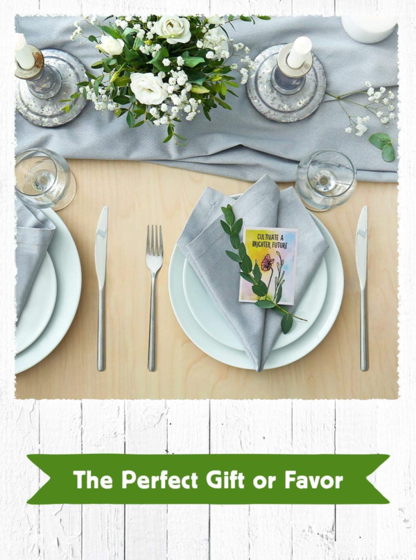 Wildflower Seed Packets Cultivate a Brighter Future Party Favors for Guests (Pack of 20) - Wildflower Seed Mix, Plant Year-Round, Gift for Hostesses, Showers, Weddings, Thank You - Image 3