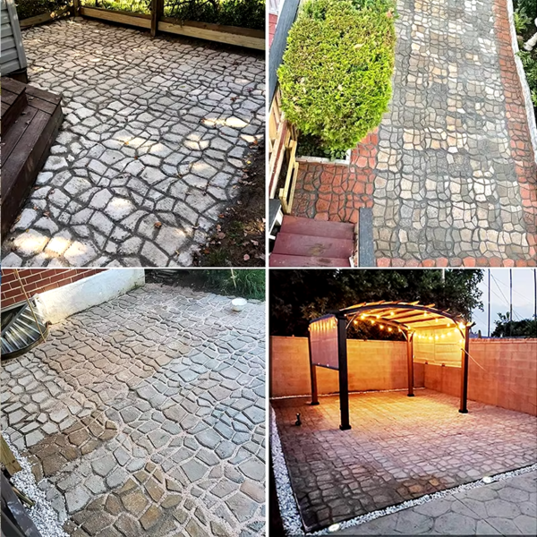 Garden Paving Mold Floor Mold Tool Walking Pavement Concrete Mold Paving Cement Brick Stone Road Floor Molding Machine Mold - Image 6