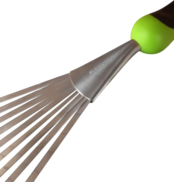 Garden Guru Stainless Steel Hand Rake Soil Tiller with Ergonomic Handle, Great for Gardening, Cultivating, Loosening Soil & Spreading Mulch - Image 5