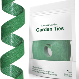 Plant Ties, Garden Tape for Plant, Reusable Adjustable Thicker Support for Growing, Strong Grip, Tomato Vines Indoor Outdoor, 50 Ft X 0.47 Inch, 1 Roll, Green