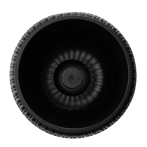 Grecian 18 In. Black Plastic Urn Planter - Image 3