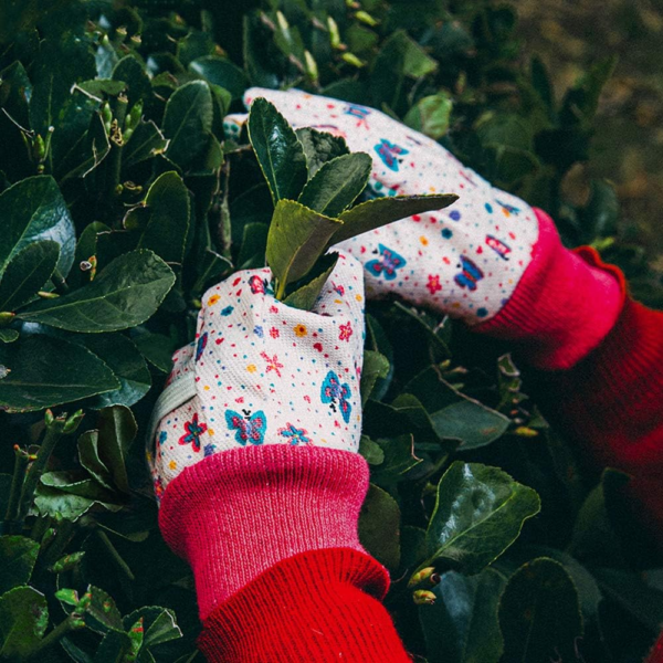Kids Garden Gloves 3-6 Years Old Children Gardening Gloves, 2- Pair Pack, Blue&Pink - Image 5