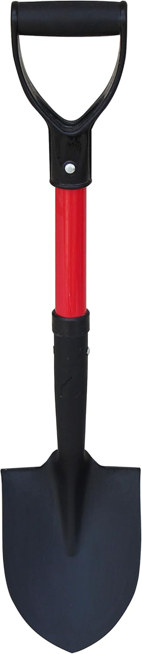 Shovel with round Point Blade and Comfortable D Grip 20 Inch Fiberglass Handle, Mini Trunk Digging Spade. J211A. (D Handle, Short Shovel) - Image 2