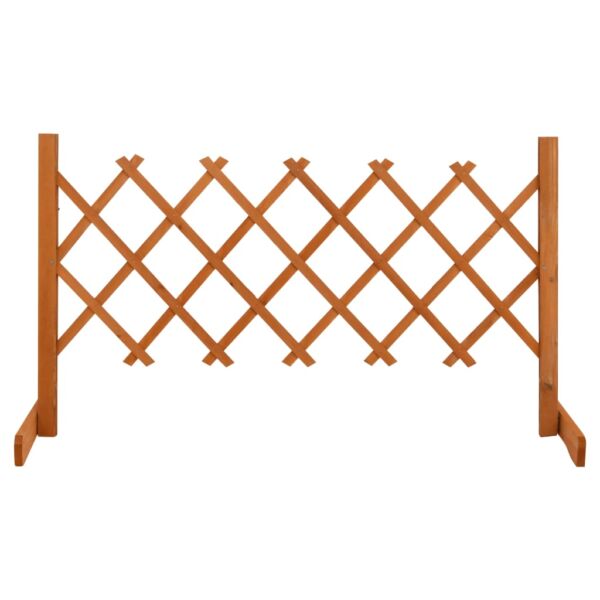 vidaXL Trellis Fence Garden Trellis Lattice Fence for Outdoor Solid Firwood - Image 3