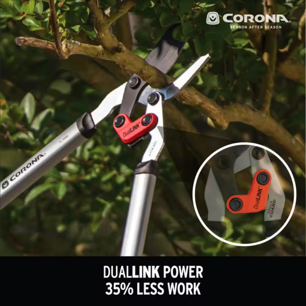 Duallink 4 In. Coated Non-Stick Blade with Anti-Blister Comfortgel Grips Bypass Lopper - Image 2