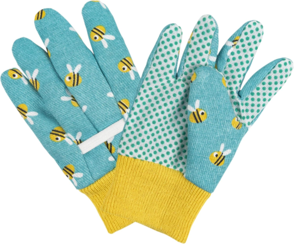 Kids Garden Gloves 3-6 Years Old Children Gardening Gloves, 2- Pair Pack, Blue&Pink - Image 2