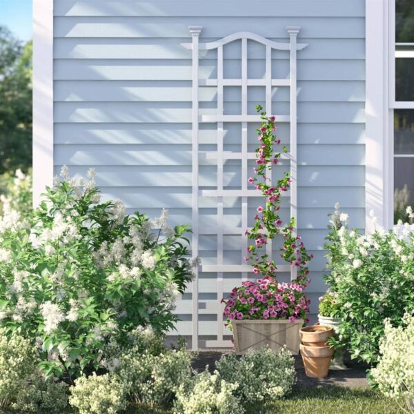 79-inch Outdoor Lattice Panel Garden Plant Trellis - Image 4