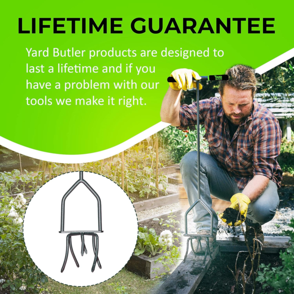 Twist Tiller Garden Cultivator & Hand Tiller Heavy Duty Garden Claw Hand Tool - ITNT-4 - Image 5
