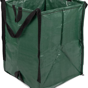 Heavy Duty Home and Yard Bags 48-Gallon Reusable Self-Standing Lawn and Leaf Bags Garbage Can with Reinforced Handles, Green