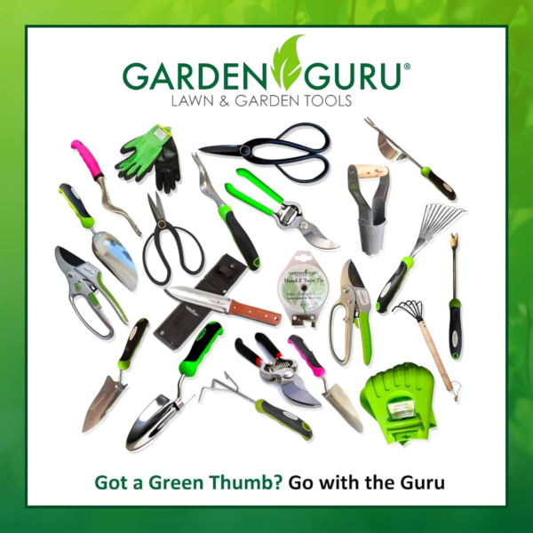 Garden Guru Stainless Steel Hand Rake Soil Tiller with Ergonomic Handle, Great for Gardening, Cultivating, Loosening Soil & Spreading Mulch - Image 6