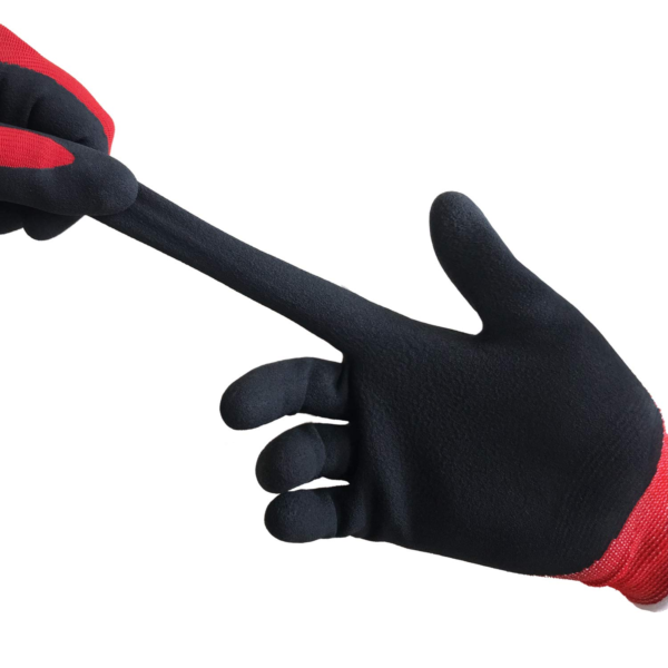 Gardening Gloves for Men, 6 Pairs Breathable Rubber Coated Garden Gloves for Weeding Landscaping, outside Work Gloves for Lawn Yard, Men’S Medium Size, Black & Red (Half Dozen M) - Image 3