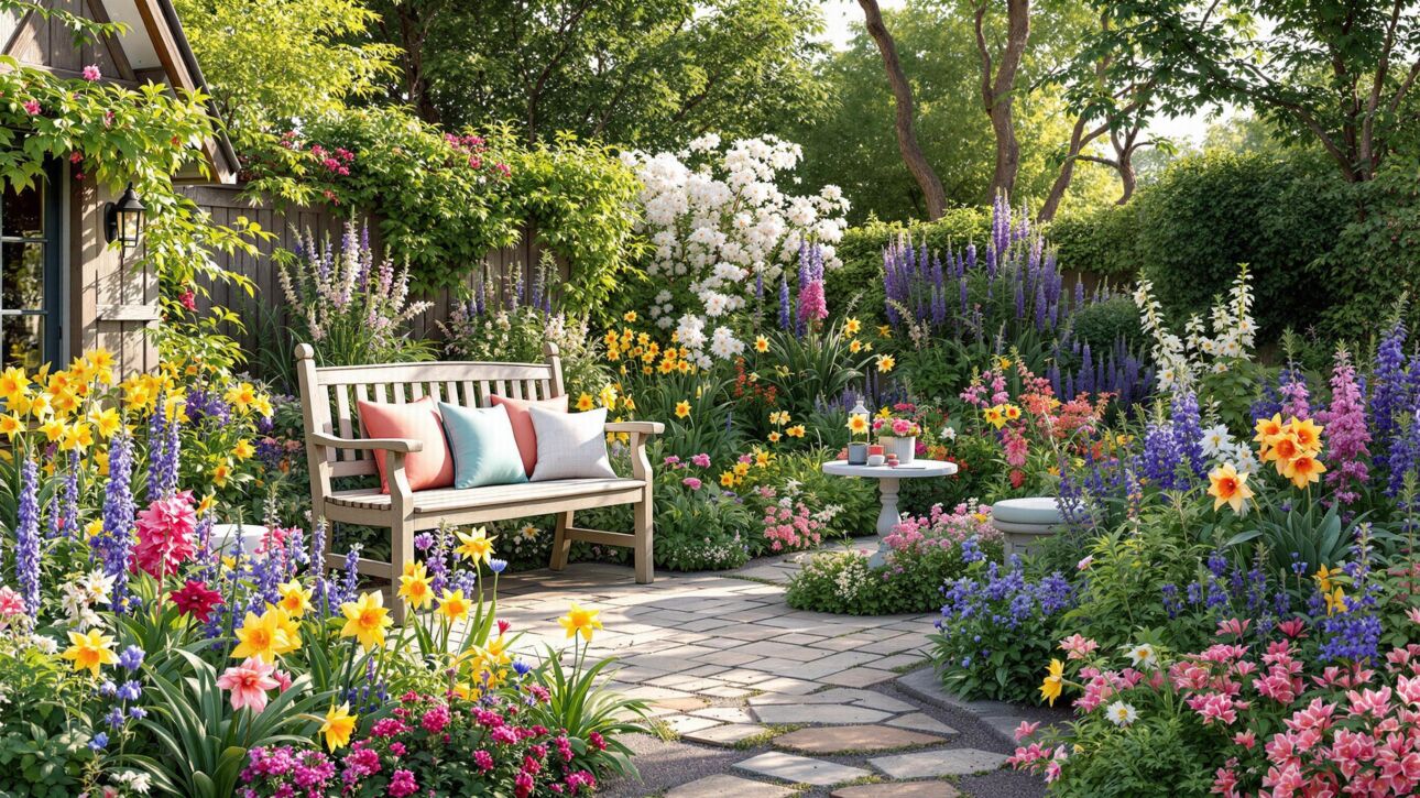 Spring Awakening Cottage Garden