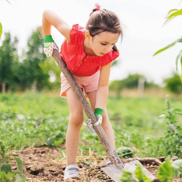 Kids Gardening Gloves 3 Pairs Kids Garden Gloves Non-Slip Children Yard Work Gloves for Boys Girls - Image 4