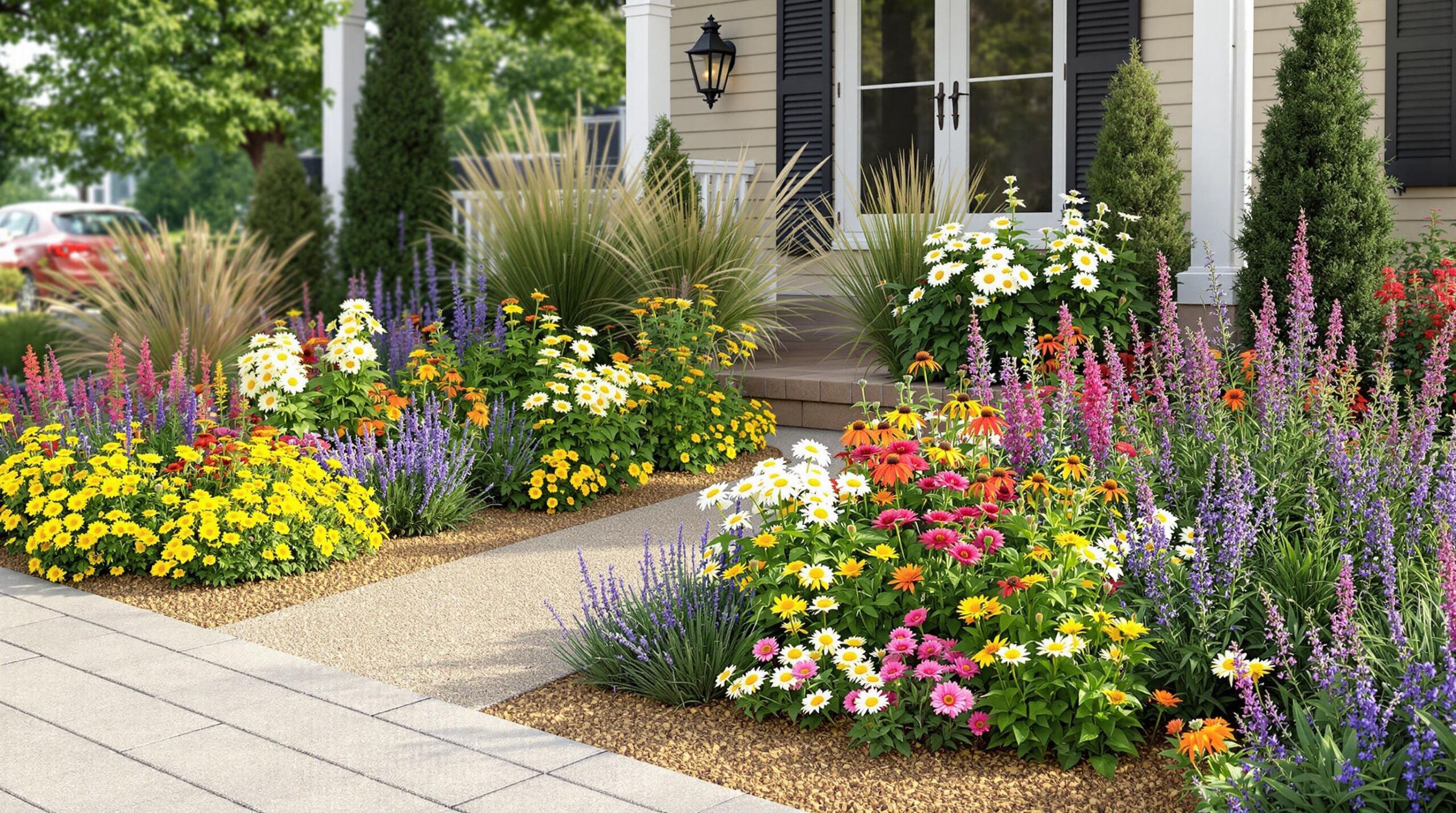 Welcoming Curb Appeal Garden