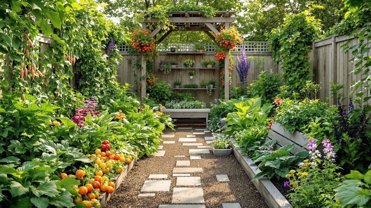 Bountiful Summer Vegetable Garden