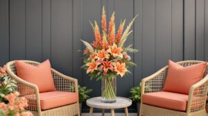 Coral Radiance in the Embrace of Light