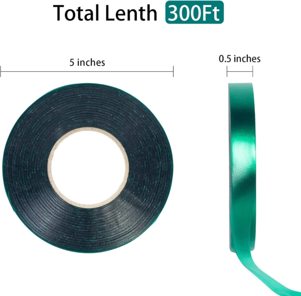 300 Ft Garden Tape Roll, 1/2" Wide Plant Tape, Reusable Stretch Tapes Plants Ties, Tree Nursery Tapes Tomato Plant Support for Indoor Outdoor Patio Fruite, Tree, Vegetables, Branches - Image 2