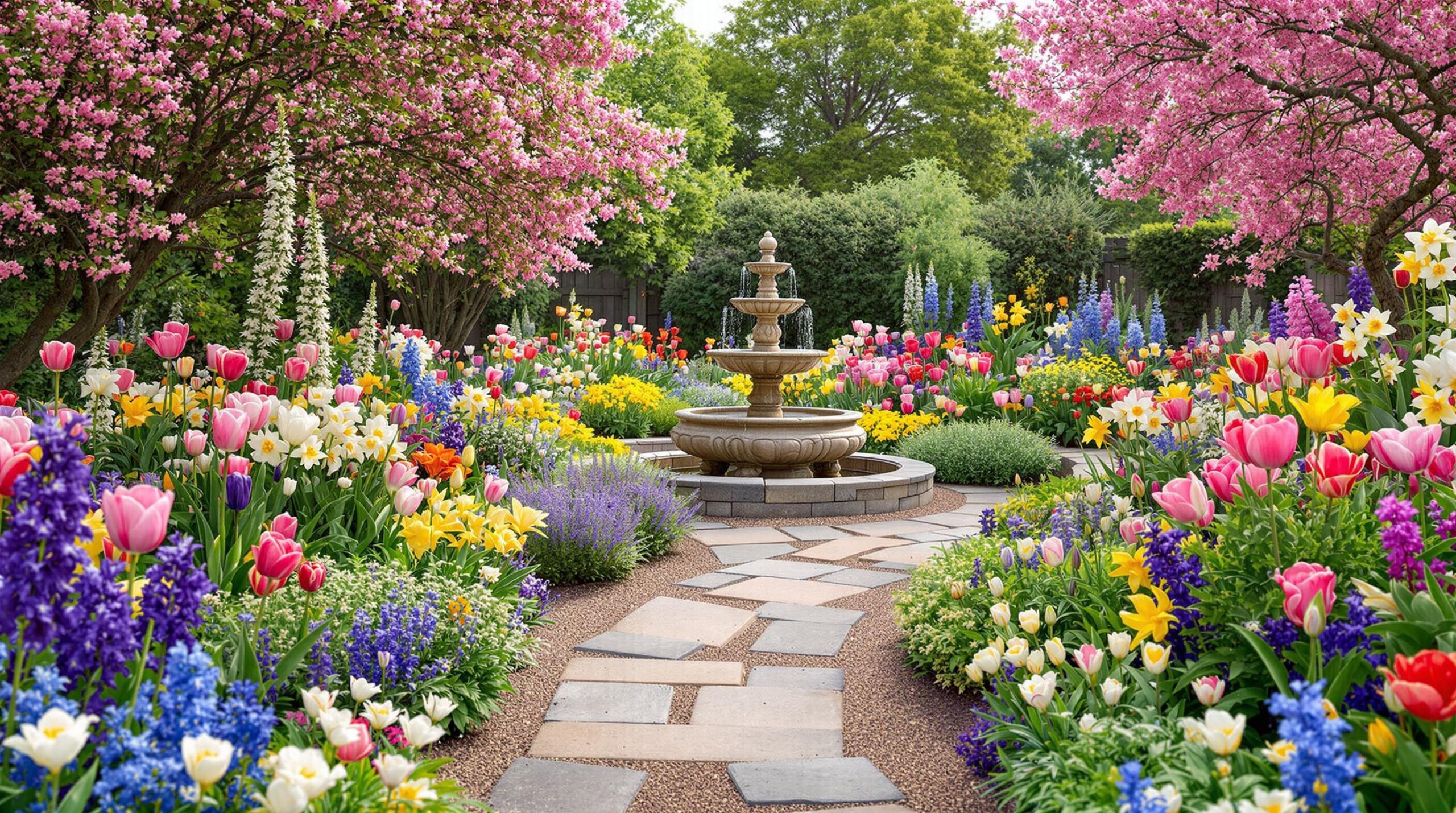 Backyard Keukenhof-Inspired Tulip Garden