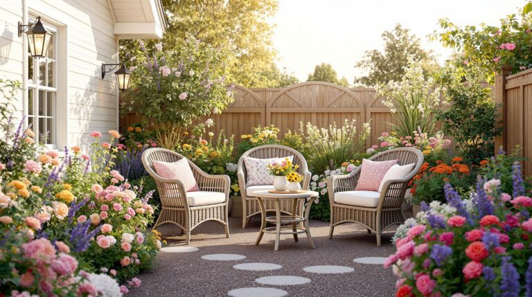 Cozy Wicker Rose Haven
