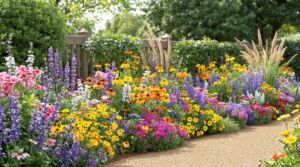 Summer Cottage Border Blooms